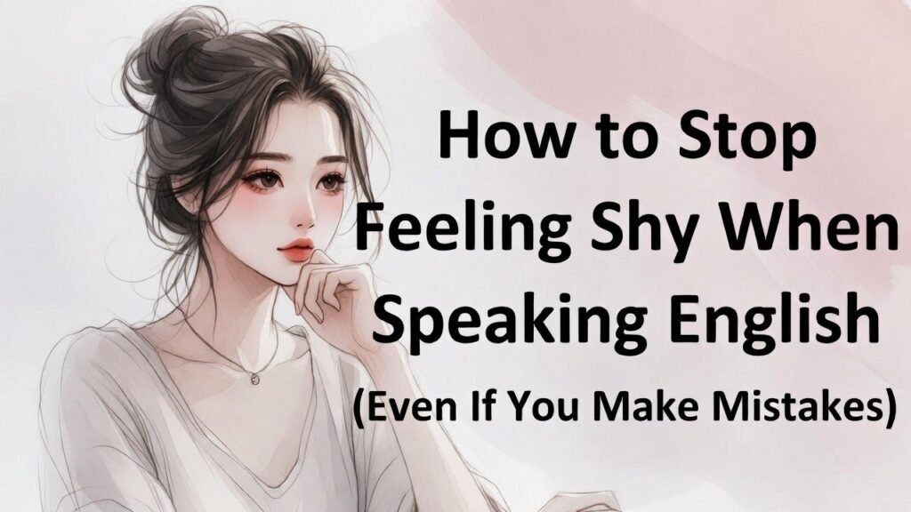 How to Stop Feeling Shy When Speaking English (Even If You Make Mistakes)