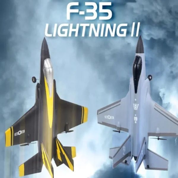 Discover the thrilling experience of the RC Aircraft Model 2.4G 4 Channel F35 Fighter. Enjoy hours of fun with its durable design and precise controls.