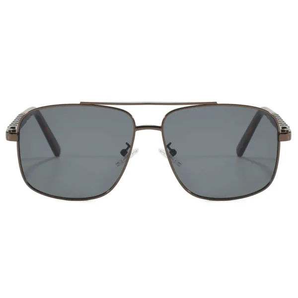 Retro Square Double Bridge Sunglasses Gradient