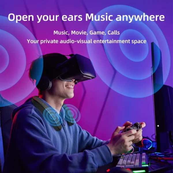 Wearable neck speaker