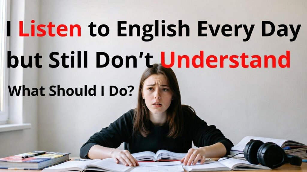 I Listen to English Every Day but Still Don’t Understand — What Should I Do?