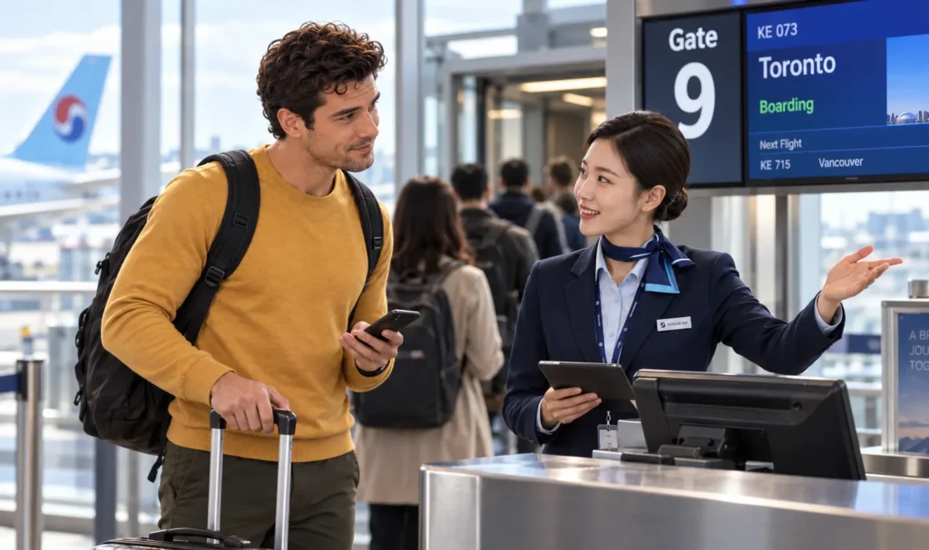 Airport English Vocabulary & Grammar: Learn from a Real Boarding Conversation